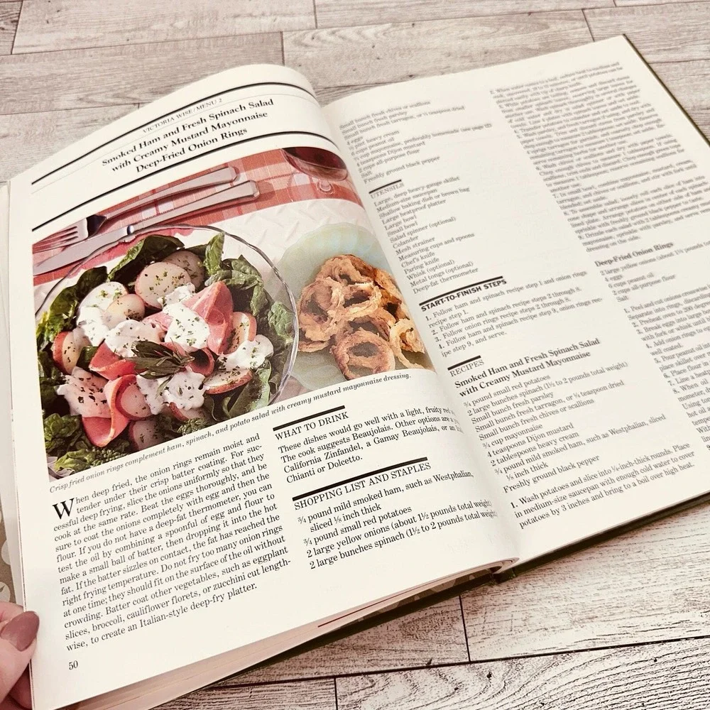 1985 Salad Menus Great Meals in Minutes Time-Life Books Cookbook‎ HC Vtg